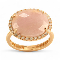 Juweel Brusi ring 18 karaat goud pink sapphire en diamant AA2221RV Juweel Brusi ring 18 karaat goud pink sapphire en diamant AA2221RV