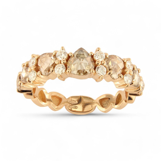 Juweel Brusi ring 18 karaat goud diamant AA2290R19  Juweel Brusi ring 18 karaat goud diamant AA2290R19