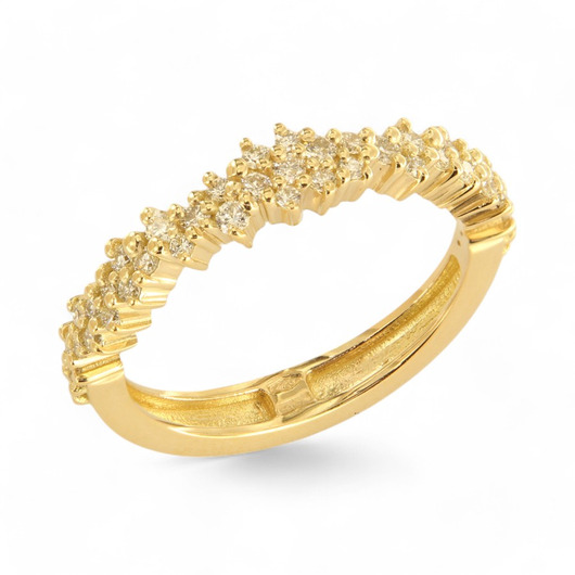 Juweel Brusi ring 18 karaat goud diamant AA1863GW  Juweel Brusi ring 18 karaat goud diamant AA1863GW