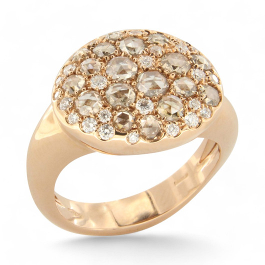 Juweel Brusi ring 18 karaat goud diamant AA1409RA  Juweel Brusi ring 18 karaat goud diamant AA1409RA