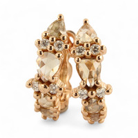 Juweel Brusi oorstekers 18 karaat goud diamant OO2294RI Juweel Brusi oorstekers 18 karaat goud diamant OO2294RI