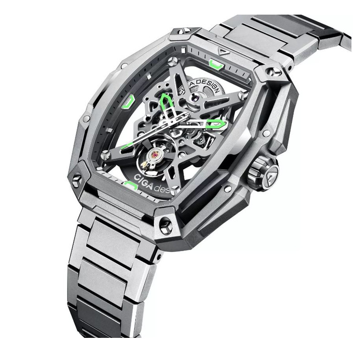 Horloge CIGA DESIGN CITY HUNTER 48MM AUTO Z035-SS01-W1S 