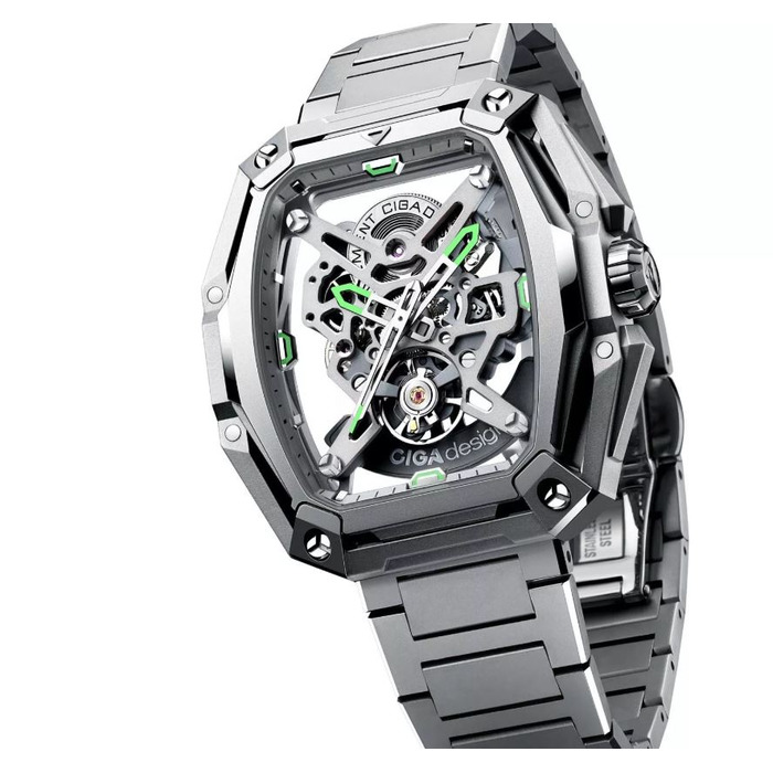 Horloge CIGA DESIGN CITY HUNTER 48MM AUTO Z035-SS01-W1S 