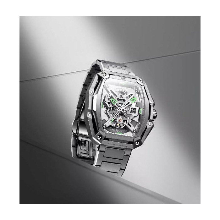 Horloge CIGA DESIGN CITY HUNTER 48MM AUTO Z035-SS01-W1S 