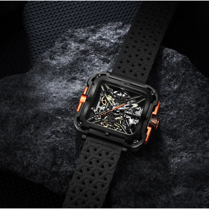 Horloge CIGA DESIGN GORILLA BLACK 44MM AUTO X011-BLOG-W25BK 
