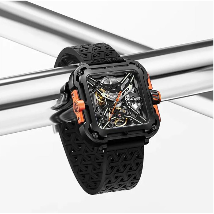 Horloge CIGA DESIGN GORILLA BLACK 44MM AUTO X011-BLOG-W25BK 