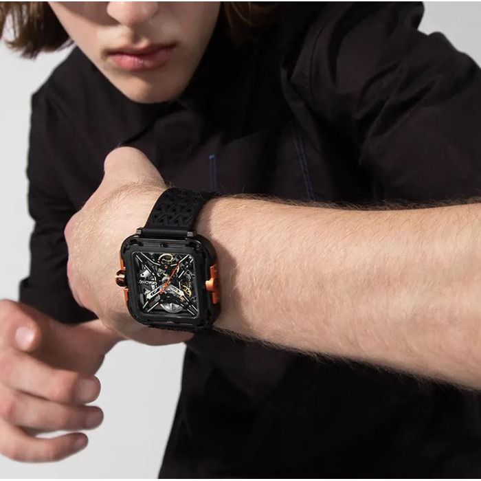 Horloge CIGA DESIGN GORILLA BLACK 44MM AUTO X011-BLOG-W25BK 