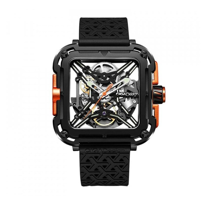 Horloge CIGA DESIGN GORILLA BLACK 44MM AUTO X011-BLOG-W25BK 