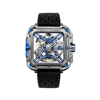 Horloge CIGA DESIGN TITANIUM-GORILLA CYBER BLUE 44MM AUTO X021-TIBU-W25BK Horloge CIGA DESIGN TITANIUM-GORILLA CYBER BLUE 44MM AUTO X021-TIBU-W25BK