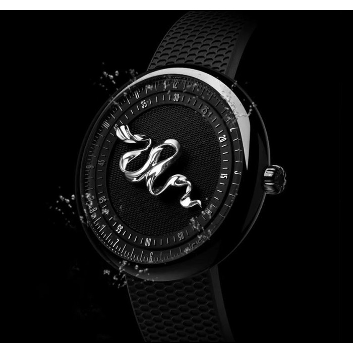Horloge CIGA DESIGN SNAKE CONCEPT EDITION SILVER 46MM AUTO U037-BB02-W6B 