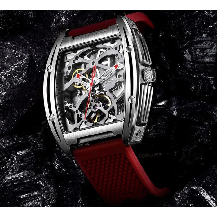 Horloge CIGA DESIGN STAINLESS EDGE RED 40.8MM AUTO Z031-SISI-W15RE 