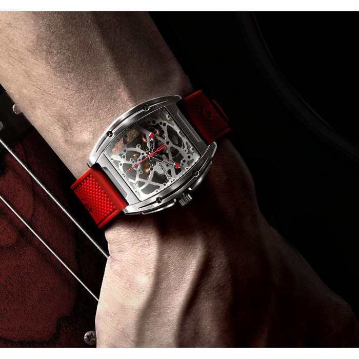 Horloge CIGA DESIGN STAINLESS EDGE RED 40.8MM AUTO Z031-SISI-W15RE 