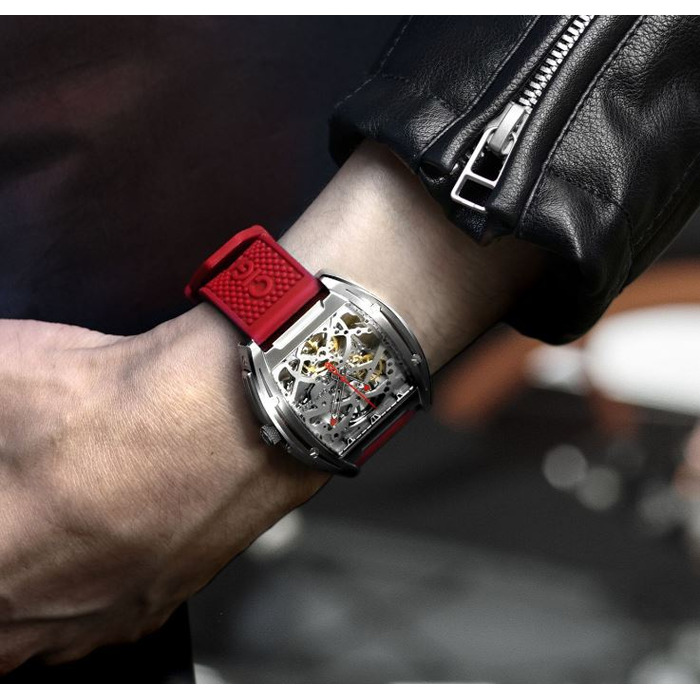 Horloge CIGA DESIGN STAINLESS EDGE RED 40.8MM AUTO Z031-SISI-W15RE 