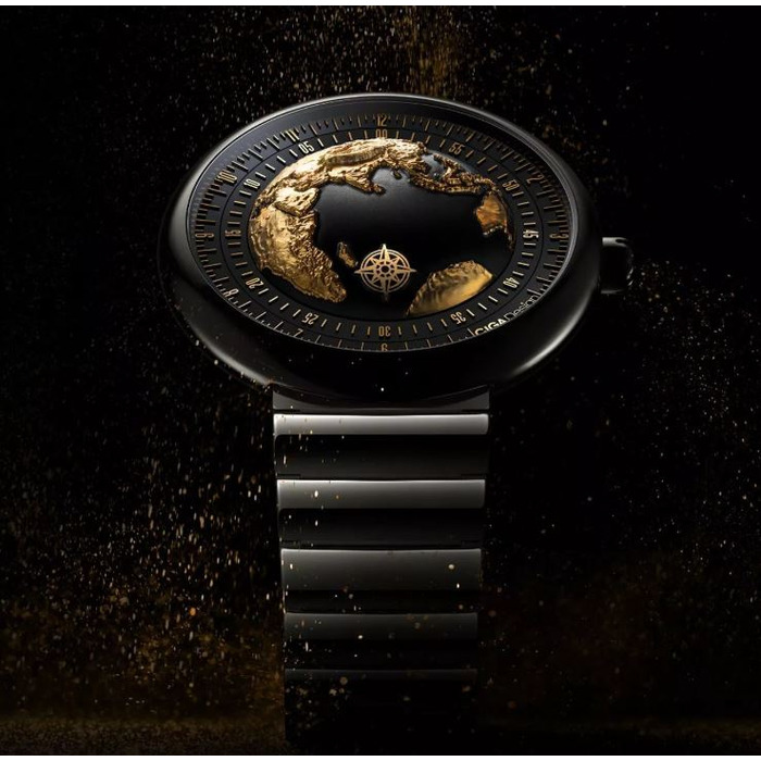 Horloge CIGA DESIGN U-SERIES BLUE PLANET GILDING EDITION 46MM AUTO U033-BG01-6B7B 