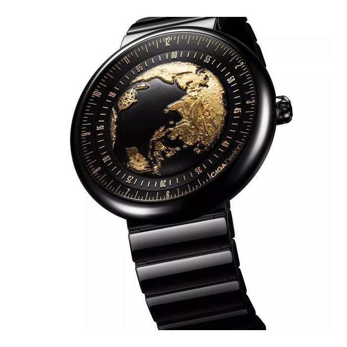Horloge CIGA DESIGN U-SERIES BLUE PLANET GILDING EDITION 46MM AUTO U033-BG01-6B7B 