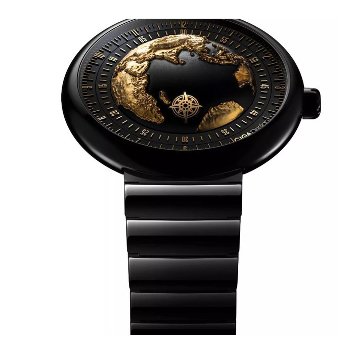 Horloge CIGA DESIGN U-SERIES BLUE PLANET GILDING EDITION 46MM AUTO U033-BG01-6B7B 