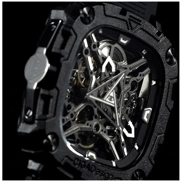 Horloge CIGA DESIGN X-SERIES EYE OF HORUS SILVER 44MM AUTO X051-BS01-W5B 