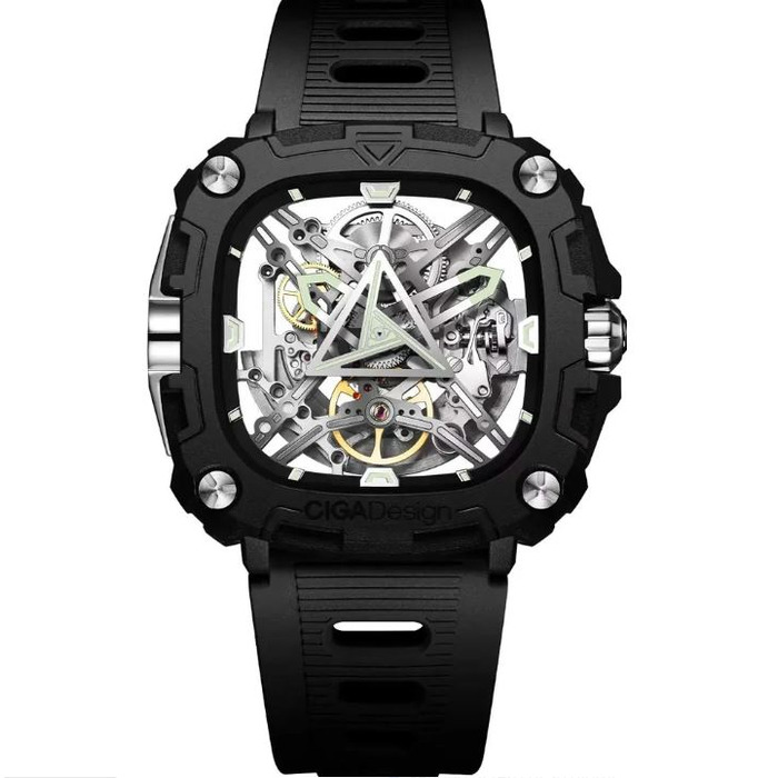Horloge CIGA DESIGN X-SERIES EYE OF HORUS SILVER 44MM AUTO X051-BS01-W5B 