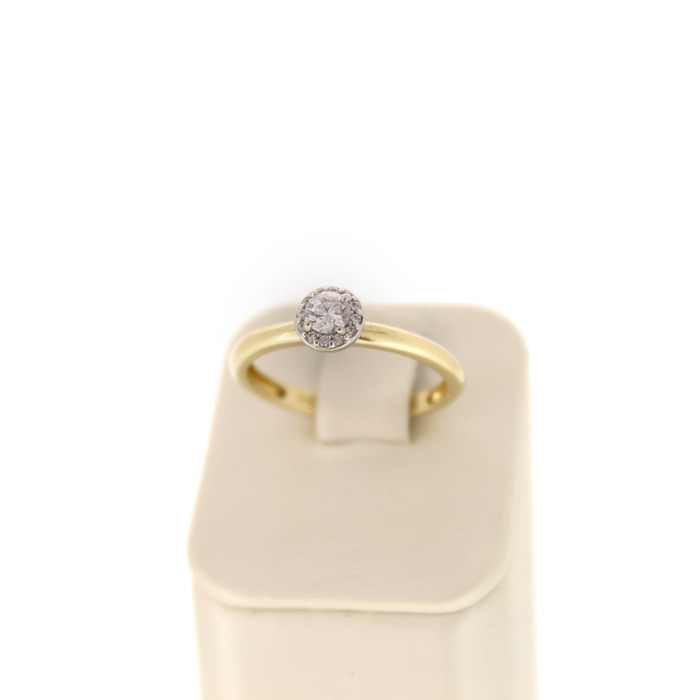 Juweel Blush ring bicolor 14 karaat gezet met zirconium '93472-2339-TWDH' 