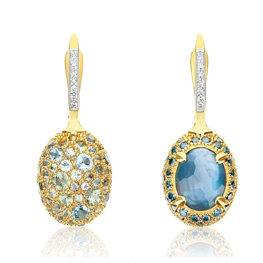 Juweel Nanis Dancing in the Rain Reverse earrings OS29-584  Juweel Nanis Dancing in the Rain Reverse earrings OS29-584