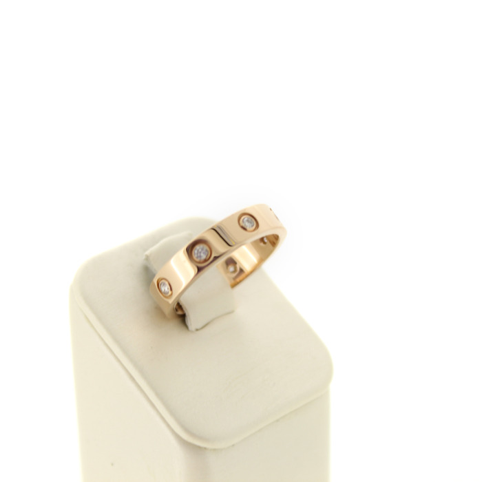 Juweel Cartier Ring LOVE ring small rosé goud 18 karaat briljant Model B4050850 '94088-2362-TWDH' 