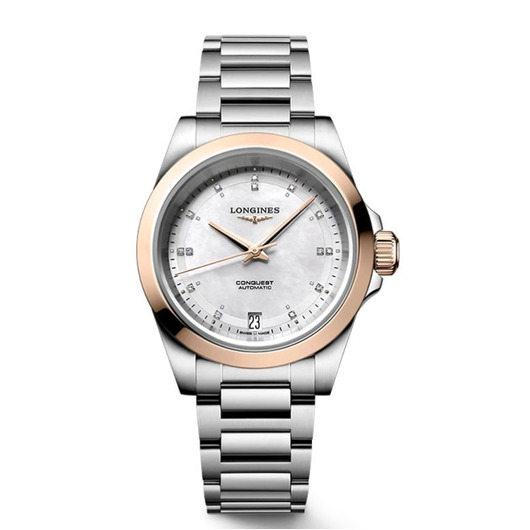 Horloge LONGINES CONQUEST MOTHER OF PEARL WHITE L34305876  Horloge LONGINES CONQUEST MOTHER OF PEARL WHITE L34305876