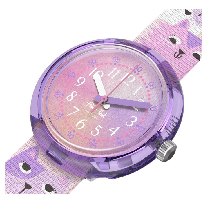 Horloge FLIK FLAK CUTTIE KITTY FPNP162 