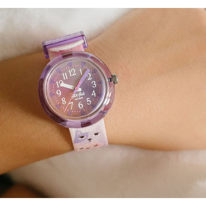 Horloge FLIK FLAK CUTTIE KITTY FPNP162 