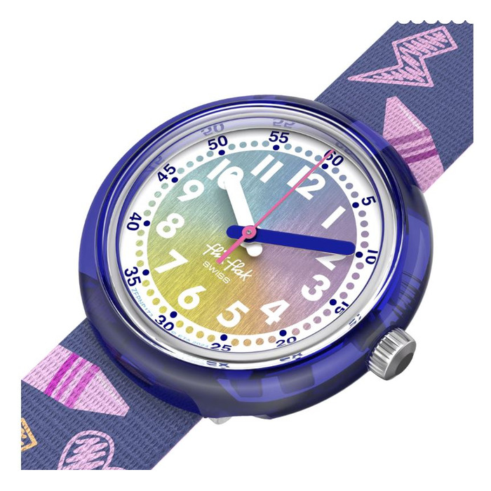 Horloge FLIK FLAK RAINBOW CRAYONS FPNP173 