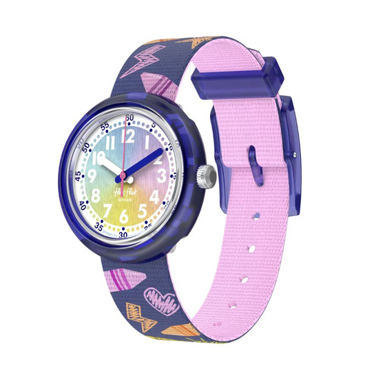 Horloge FLIK FLAK RAINBOW CRAYONS FPNP173 Horloge FLIK FLAK RAINBOW CRAYONS FPNP173
