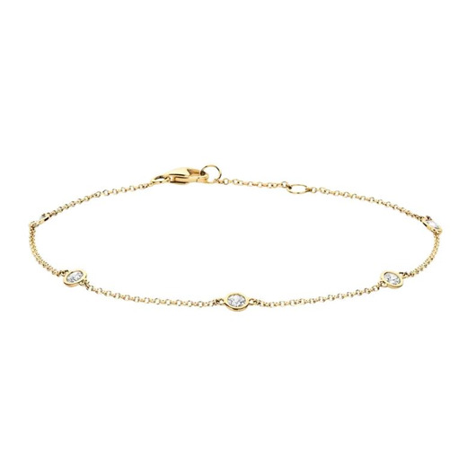 Juweel Blush Armband Geelgoud 14 karaat zirconium 2237YZI Juweel Blush Armband Geelgoud 14 karaat zirconium 2237YZI