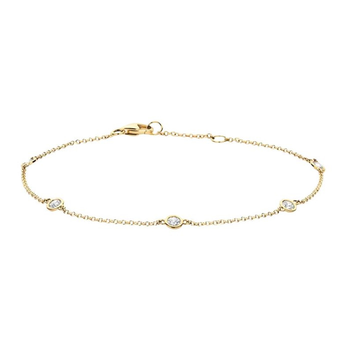 Juweel Blush Armband Geelgoud 14 karaat zirconium 2237YZI 