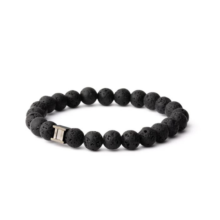 Juweel Gemini Armband Deep Black Lava D3 