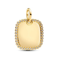 Juweel PANDORA ENGRAVABLE SQUARE PENDANT 364009C01  Juweel PANDORA ENGRAVABLE SQUARE PENDANT 364009C01