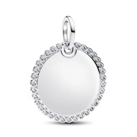 Juweel PANDORA ENGRAVABLE ROUND PENDANT 394007C01 Juweel PANDORA ENGRAVABLE ROUND PENDANT 394007C01