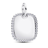 Juweel PANDORA ENGRAVABLE SQUARE PENDANT 394009C01  Juweel PANDORA ENGRAVABLE SQUARE PENDANT 394009C01