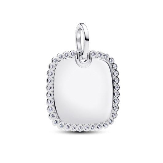 Juweel PANDORA ENGRAVABLE SQUARE PENDANT 394009C01  Juweel PANDORA ENGRAVABLE SQUARE PENDANT 394009C01