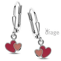 Juweel ORAGE KIDS OORSLINGERS HARTJES K2925 Juweel ORAGE KIDS OORSLINGERS HARTJES K2925
