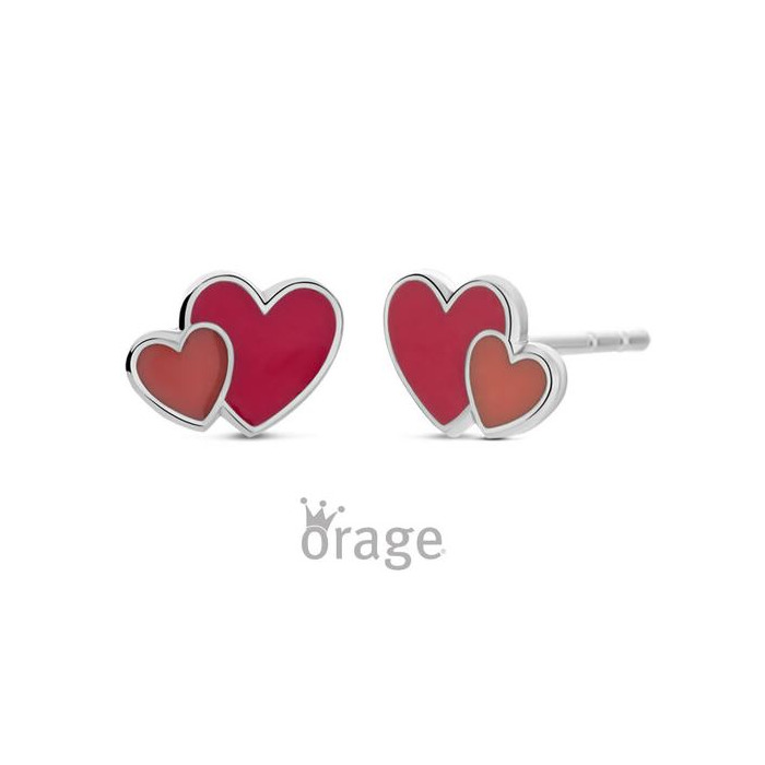 Juweel ORAGE KIDS OORRINGEN HARTJES K2926 