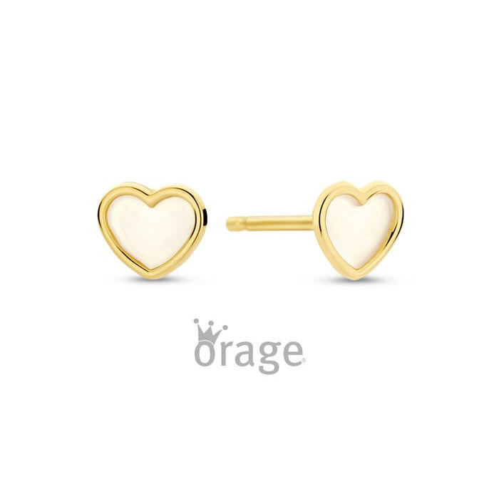 Juweel ORAGE KIDS OORSTEKERS HARTJE 9K GEEL GOUD K2959 