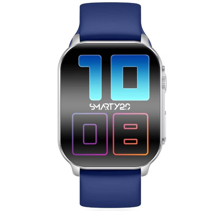 Horloge SMARTY 2.0 KST ZILV. BND BLAUW SILIC. SW080D 