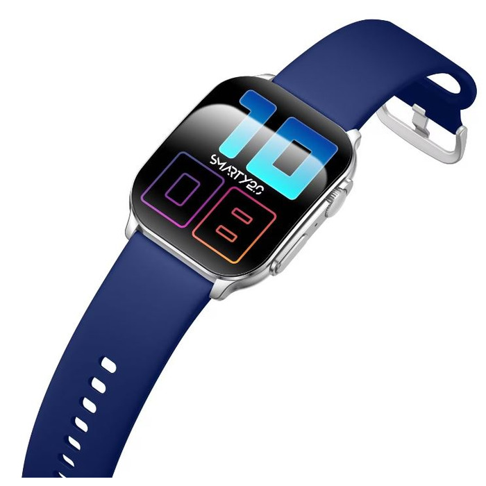 Horloge SMARTY 2.0 KST ZILV. BND BLAUW SILIC. SW080D 