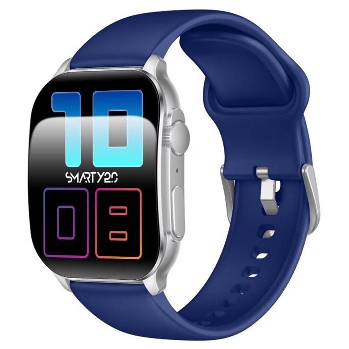 Horloge SMARTY 2.0 KST ZILV. BND BLAUW SILIC. SW080D 