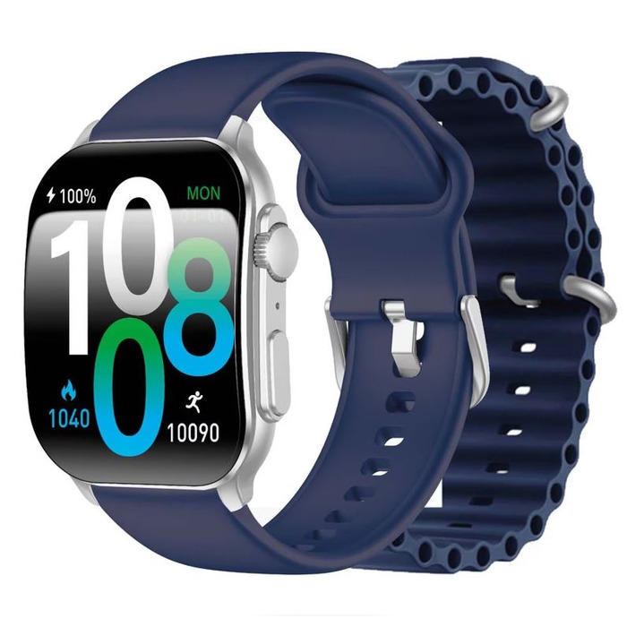 Horloge SMARTY 2.0 KST ZILV. BND BLAUW SILIC. SW080D 