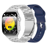 Horloge SMARTY 2.0 KST ZILV. BND ZLV STL BL SIL. SW080I Horloge SMARTY 2.0 KST ZILV. BND ZLV STL BL SIL. SW080I