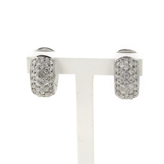 Juweel Creolen witgoud 18 karaat briljanten '94935-2380-TWDH'  Juweel Creolen witgoud 18 karaat briljanten '94935-2380-TWDH'