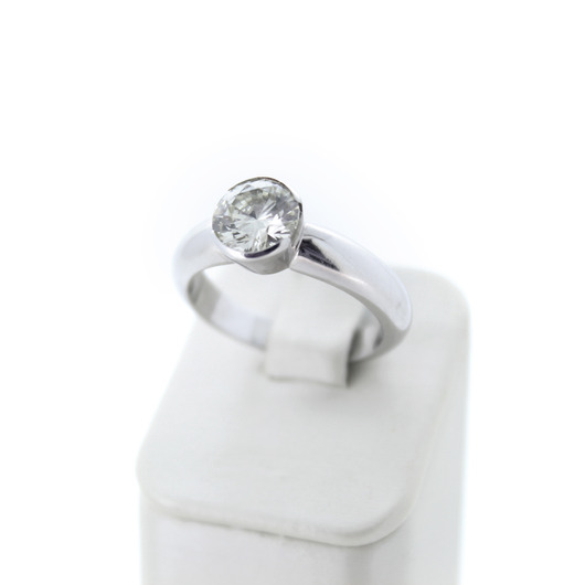 Juweel Solitair ring witgoud 18 karaat briljant 1.61ct  '94892-2377-TWDH'  Juweel Solitair ring witgoud 18 karaat briljant 1.61ct  '94892-2377-TWDH'