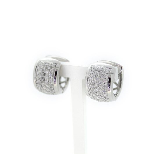 Juweel Creolen witgoud 18karaat briljanten '94809-2385-TWDH'  Juweel Creolen witgoud 18karaat briljanten '94809-2385-TWDH'