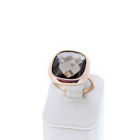 Juweel Ring rosé goud 18 karaat bruine quartz '95205-2393-TWDH' Juweel Ring rosé goud 18 karaat bruine quartz '95205-2393-TWDH'
