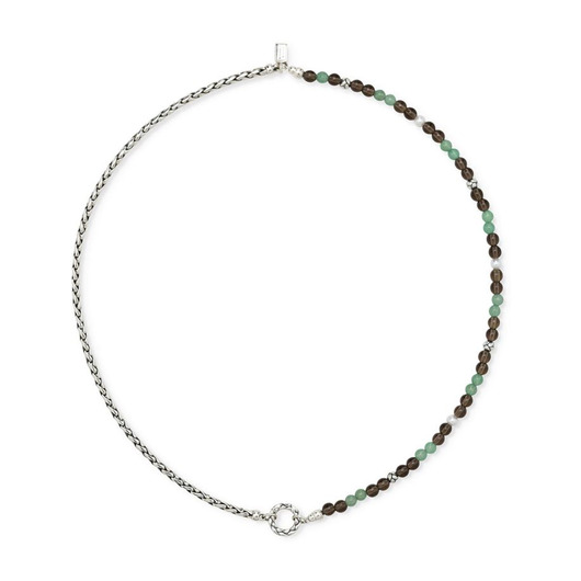 Juweel Buddha To Buddha Stacking Necklace Spirit Bead Silver Aventurine Smokey Quartz 177AV 45cm Juweel Buddha To Buddha Stacking Necklace Spirit Bead Silver Aventurine Smokey Quartz 177AV 45cm